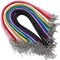 60 Pieces Waxed Necklace Cord Bulk for Jewelry Making,Necklace Rope String with Clasp for DIY Bracelet Pendant,Multicolor(18 Inches and Thickness 1.5mm)